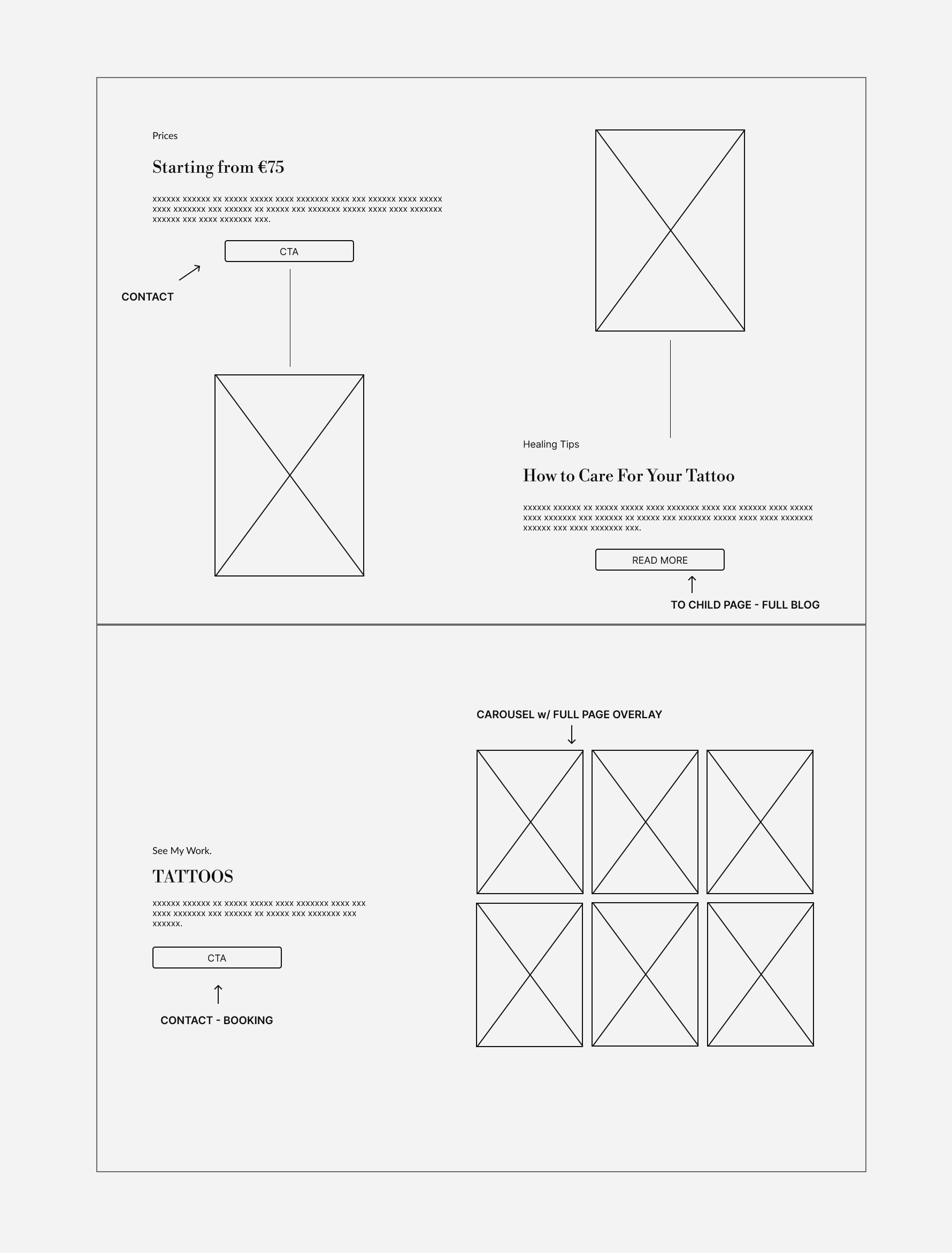 HexCreate UX Design Wireframe